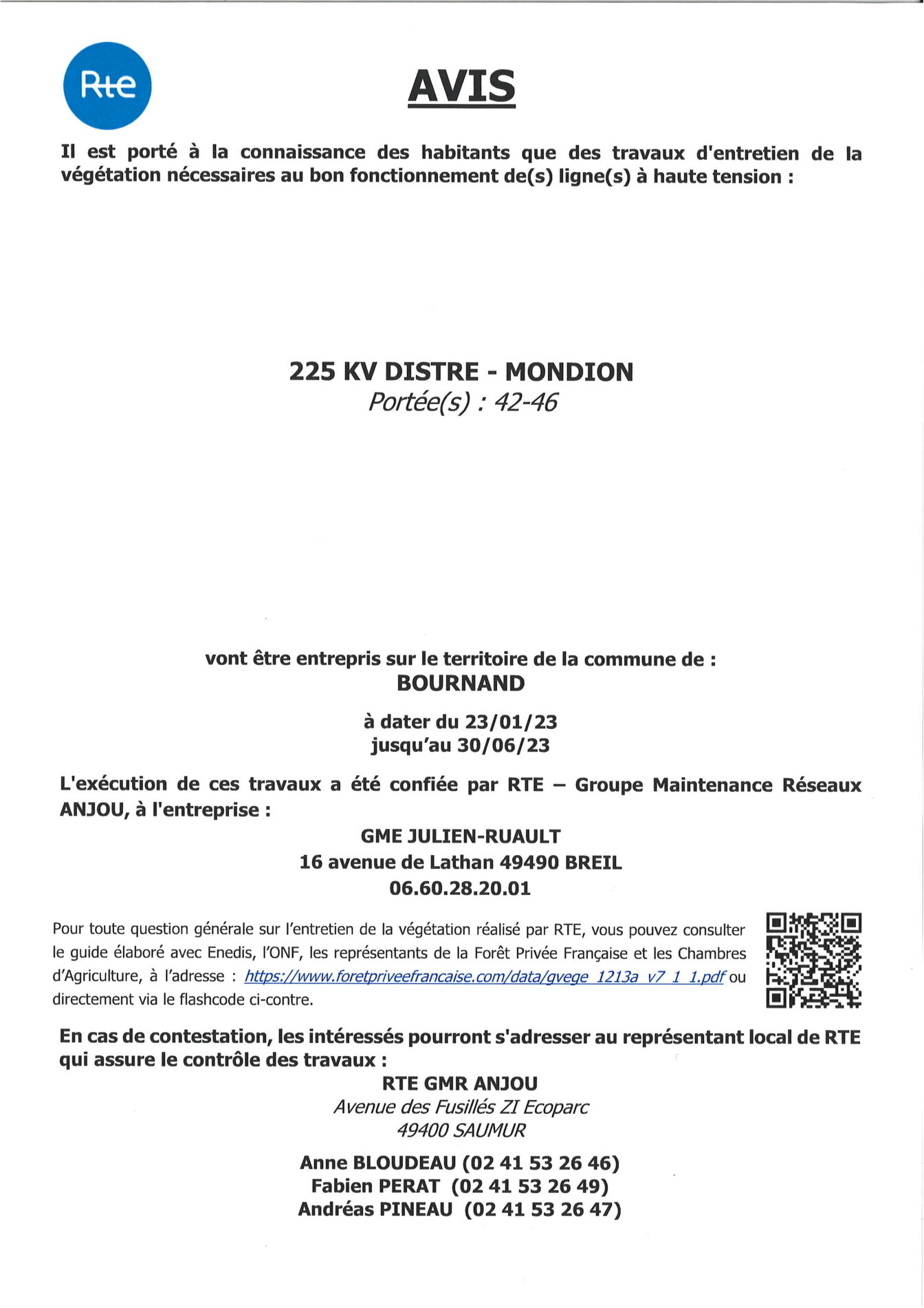 Lire la suite à propos de l’article Travaux d’élagage sur le réseaux de distribution électrique