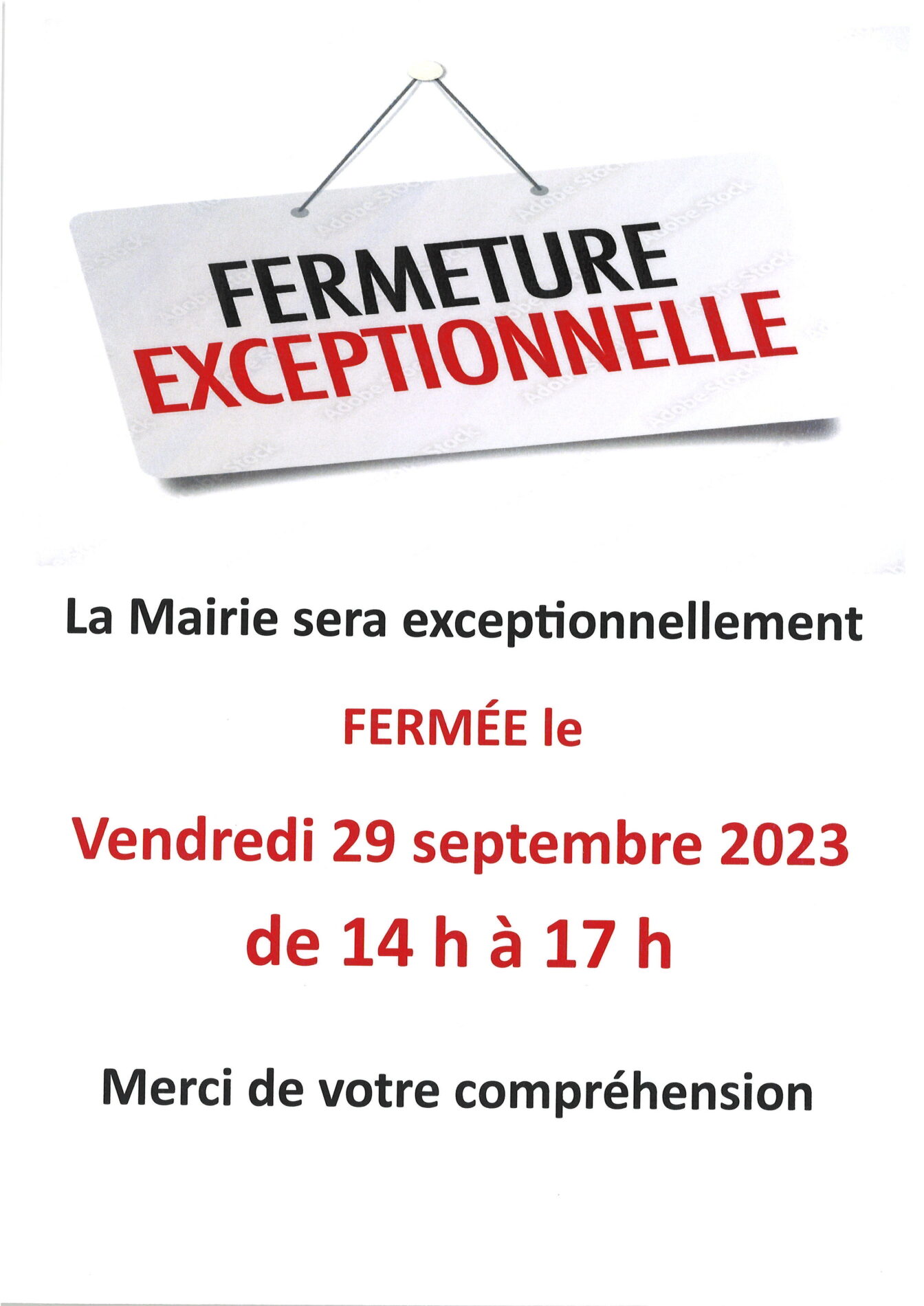 You are currently viewing Fermeture de la mairie
