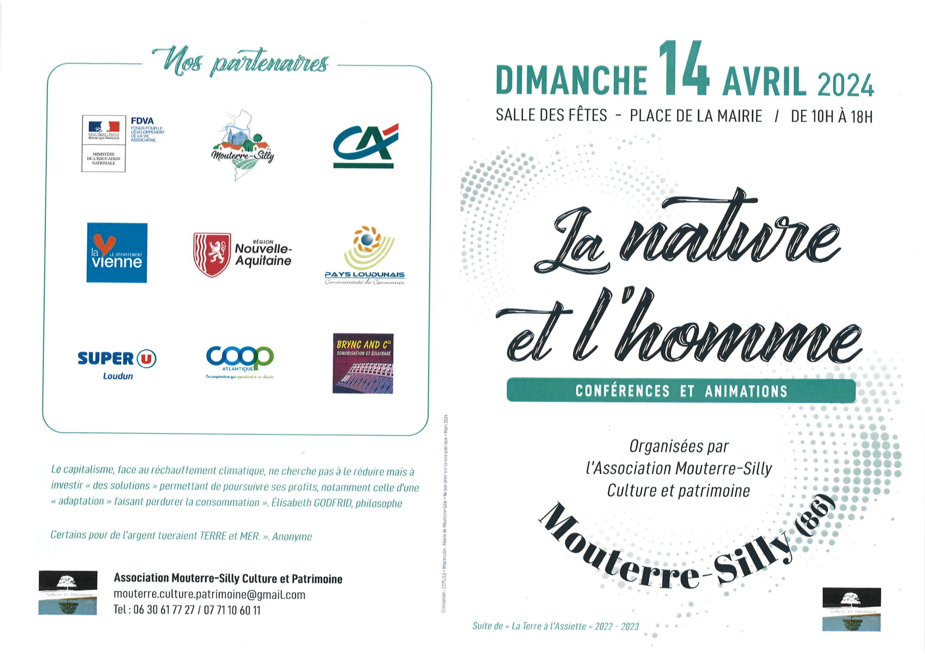 You are currently viewing “La Nature et l’Homme” Conférences – Animations
