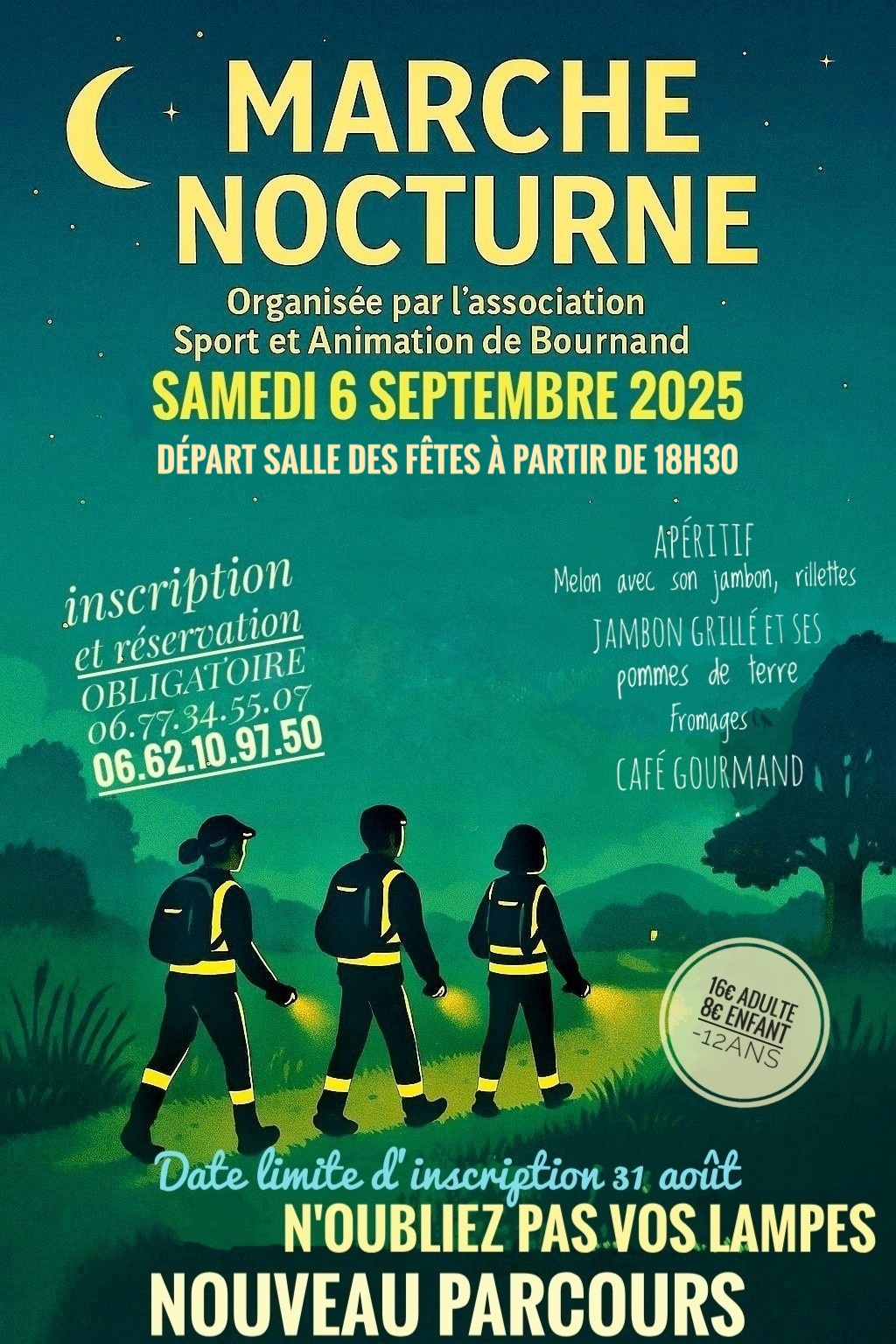 Lire la suite à propos de l’article Marche Nocturne le 6 septembre