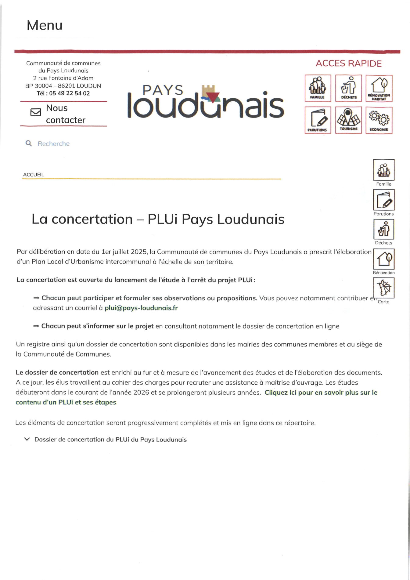 Lire la suite à propos de l’article PLUi – Pays Loudunais