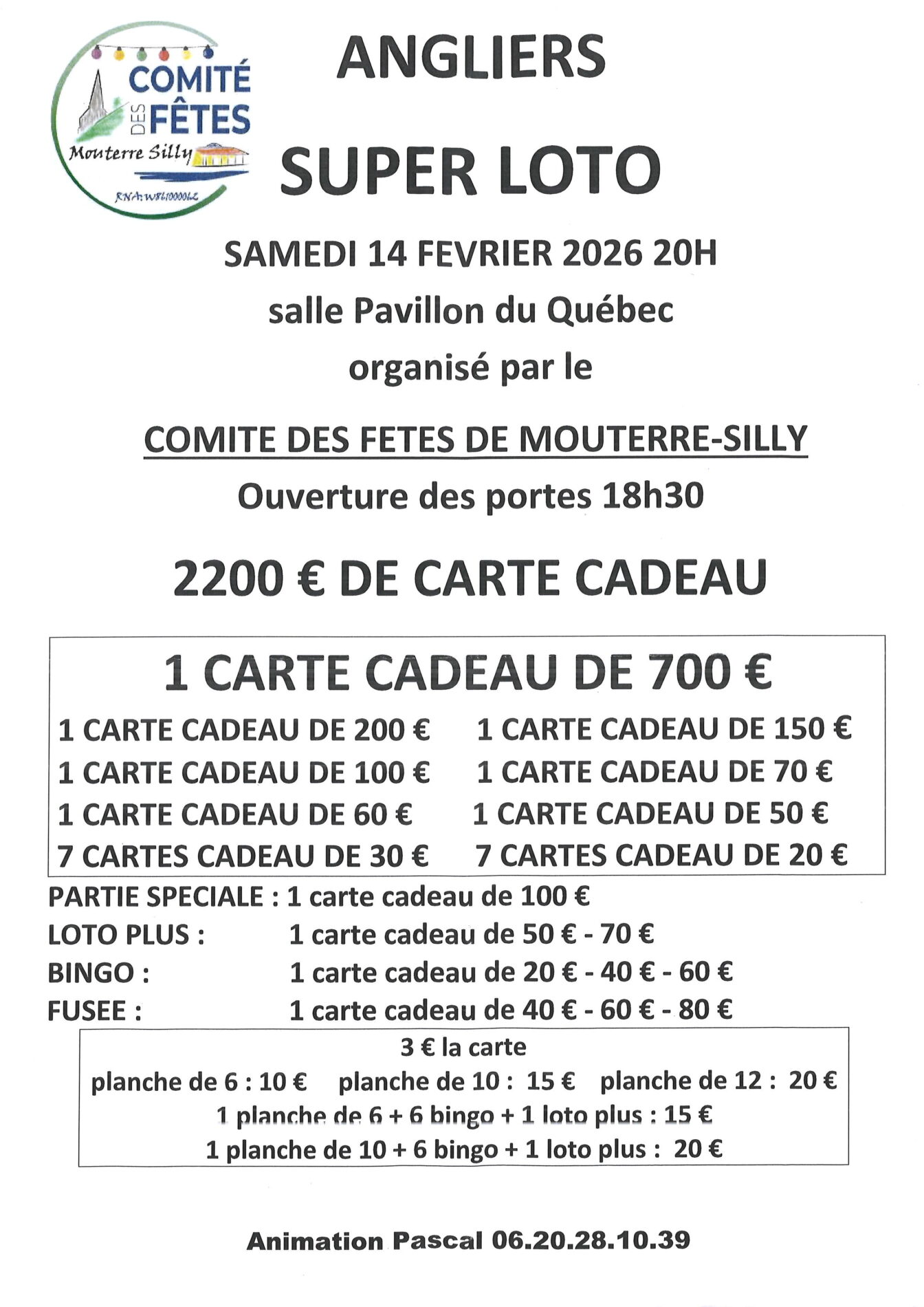 Lire la suite à propos de l’article Angliers – Loto