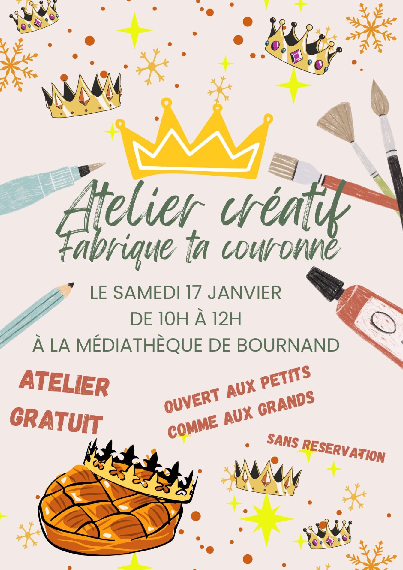 Lire la suite à propos de l’article Médiathèque – Atelier créatif